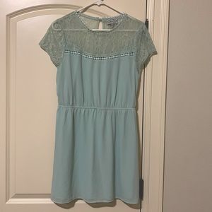 Mini light blue dress!